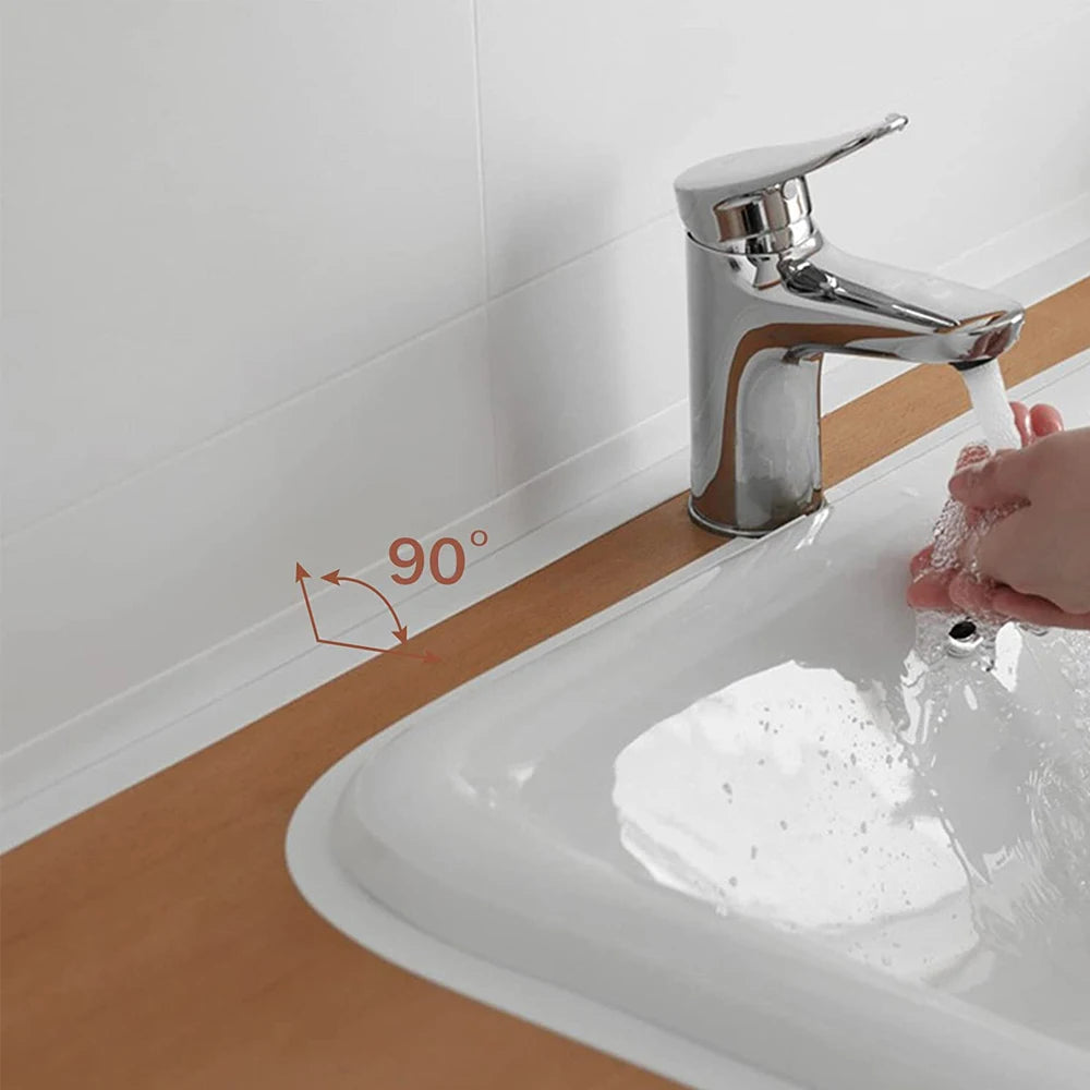 Bande de calfeutrage de bain auto-adhésive en PVC, 3.2M, résistant à l'huile, autocollant mural d'angle de bord d'évier de cuisine, bande d'étanchéité étanche pour toilettes
