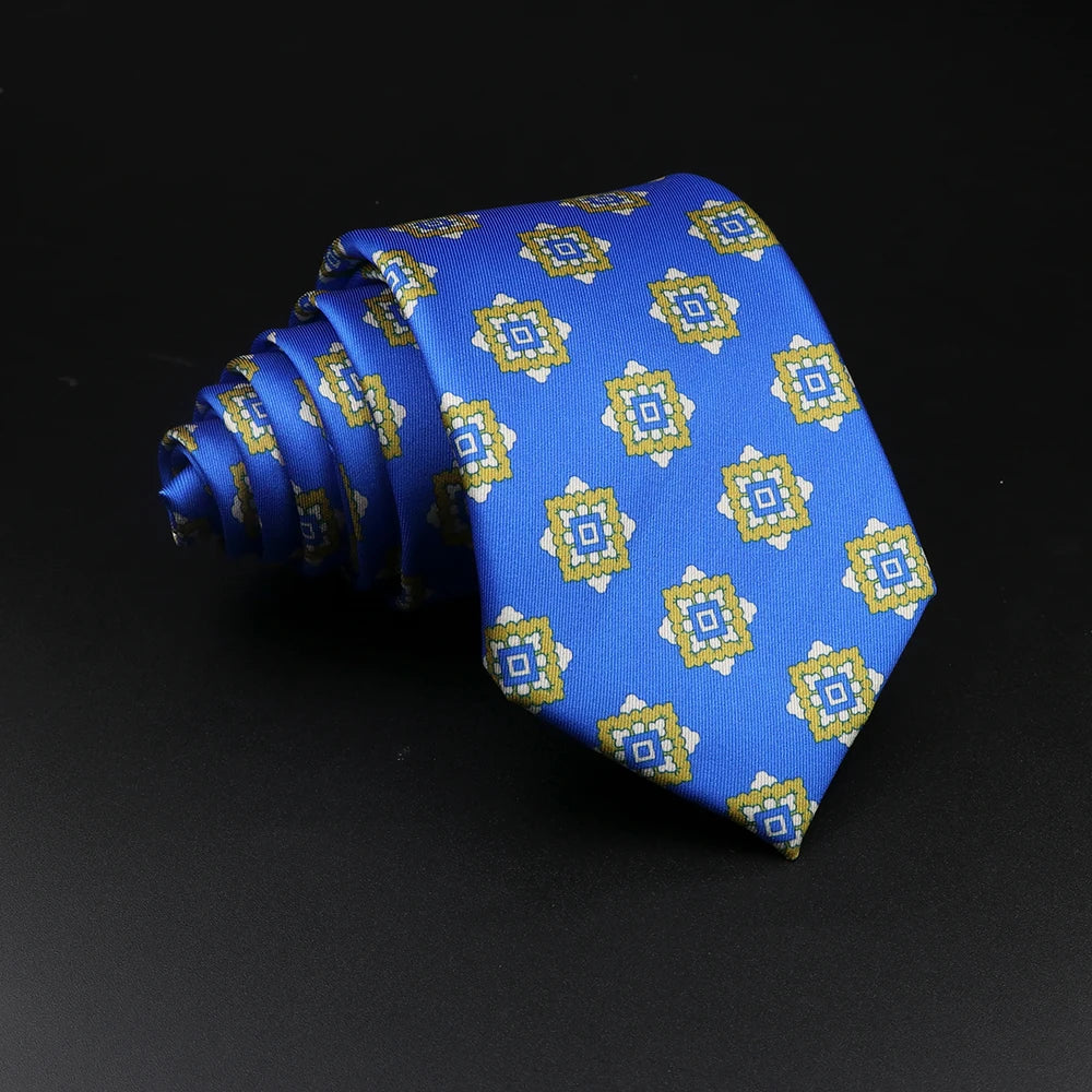 51 Styles Men's Silk Ties Jacquard Striped Plaid Floral Tie Accessories Daily Wear Shirt Suit Necktie Wedding Party Gift