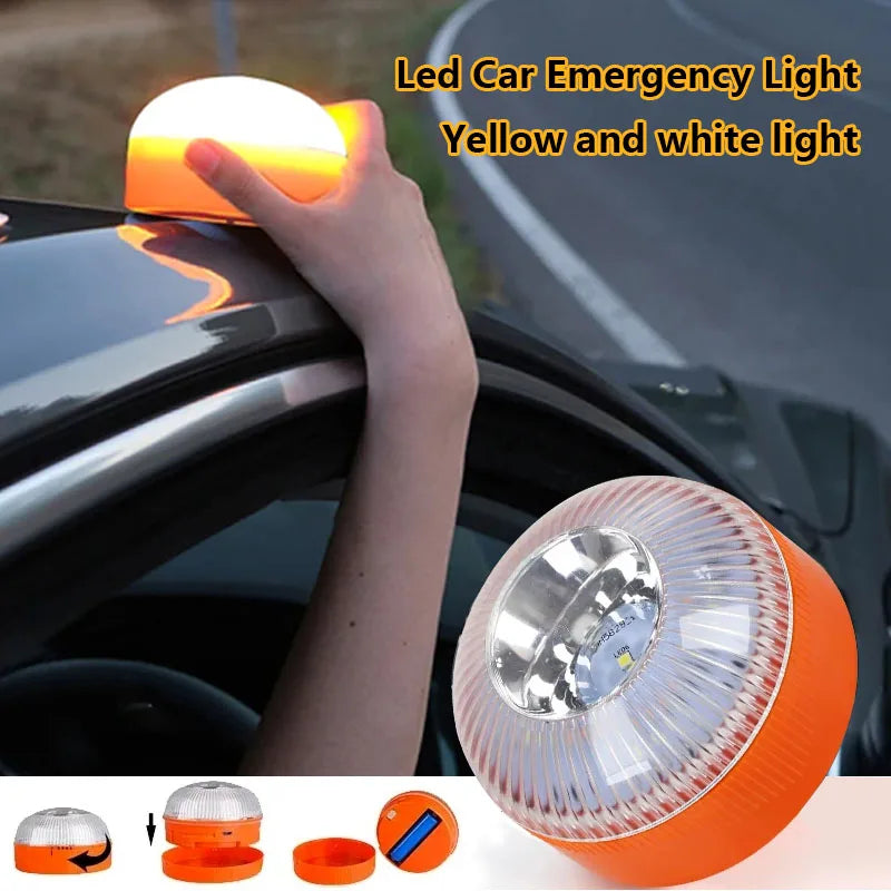 Lumière de secours Led V16 pour voiture, lumière clignotante d'explosion, stroboscope à Induction magnétique, voyant d'avertissement clignotant, accessoire de sécurité