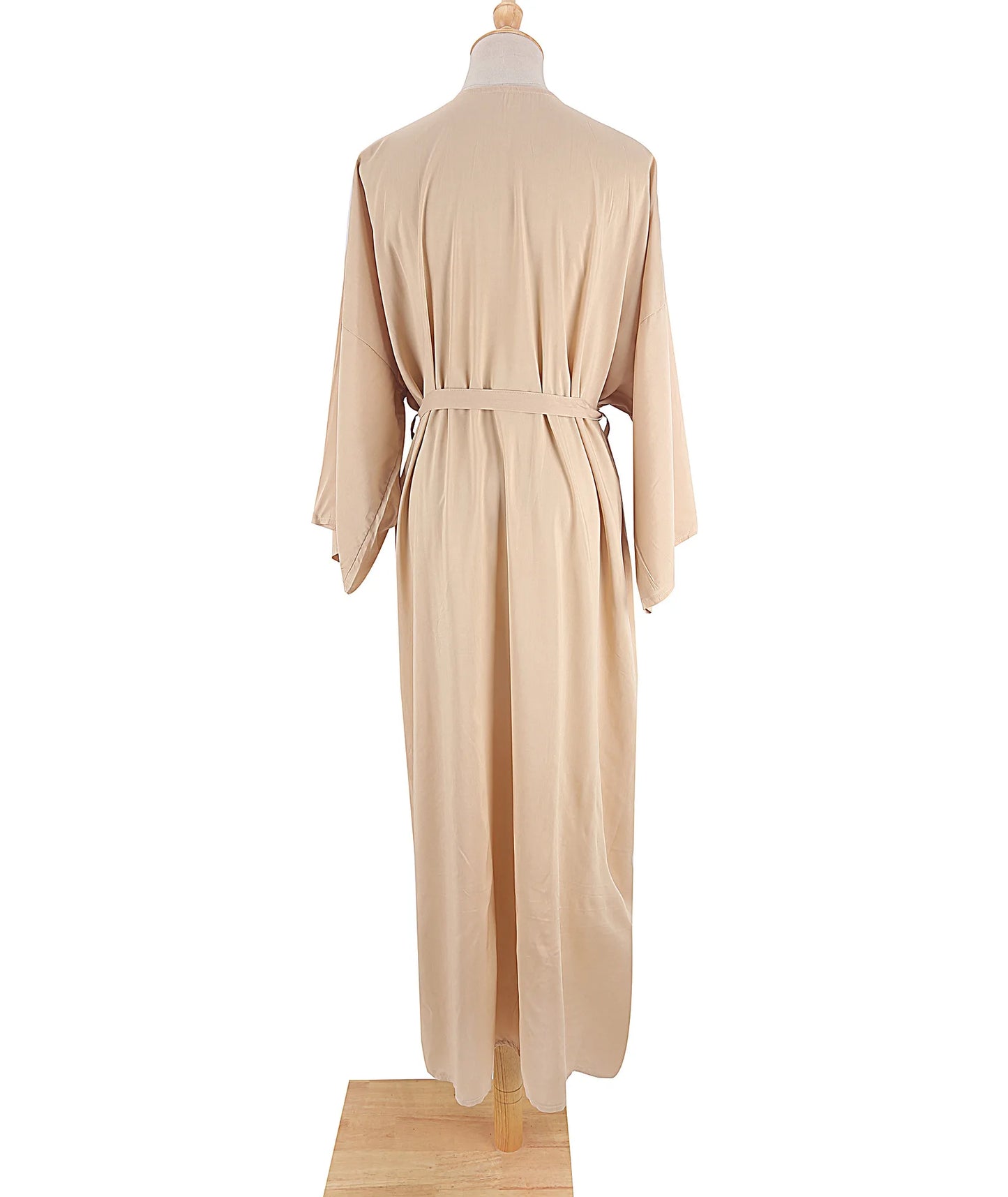 Robe de Plage Longue avec Ceinture pour Femme, Kimono Sexy, Cardigan d'Été, 5 Couleurs Unies