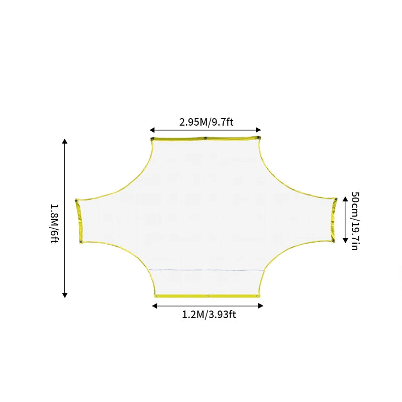 But de Football Portable Filet Oxford & PE Mesh — Format 5, 7 ou 11 Joueurs, Extérieur