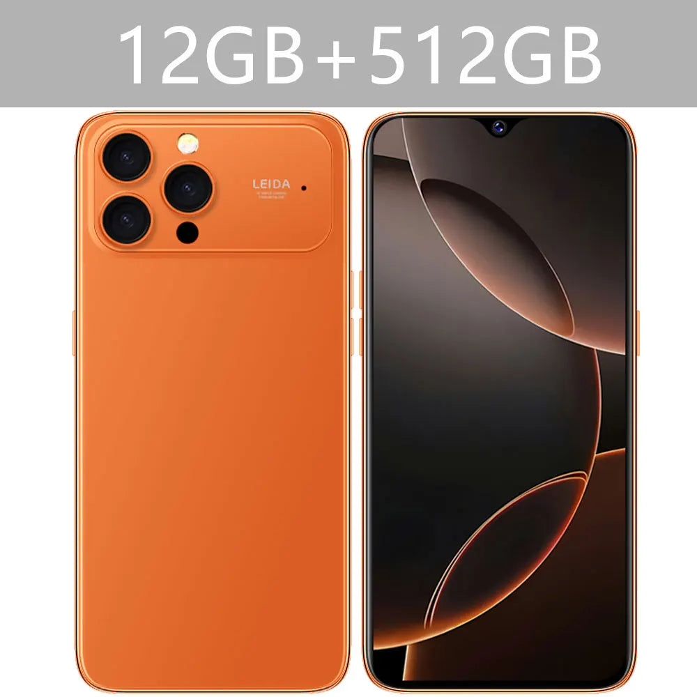 HOT i17 Pro Max téléphones portables 2026 nouveau Original 7.0HD 5G double carte double veille Smartphone 8000mAh Android 15 téléphones mobiles