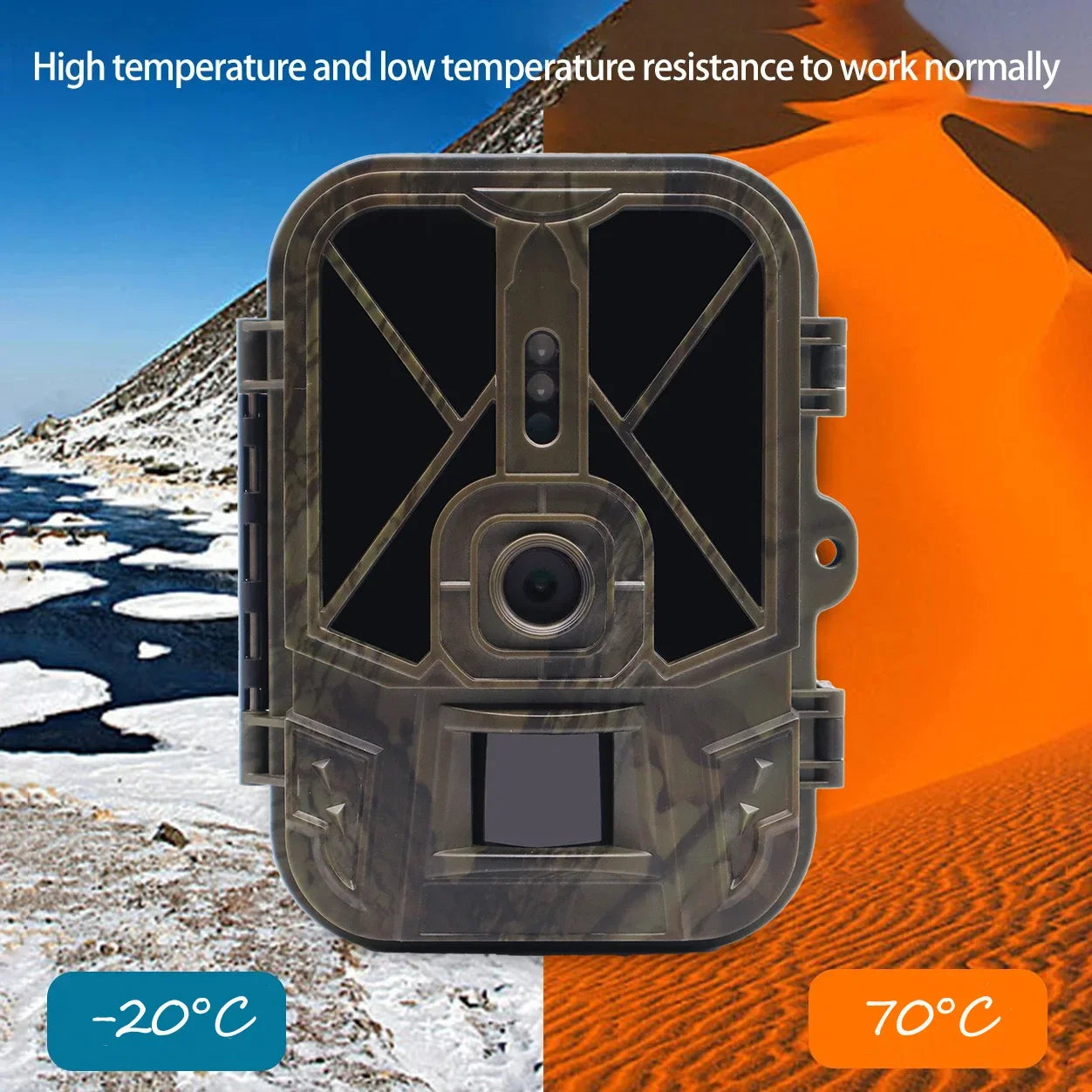 Caméra de chasse à vision nocturne 4G avec suivi et contrôle par application, batterie Li-ion 8000 mAh, 120° °   Caméra de surveillance sans fil Cloud Service Game Scout