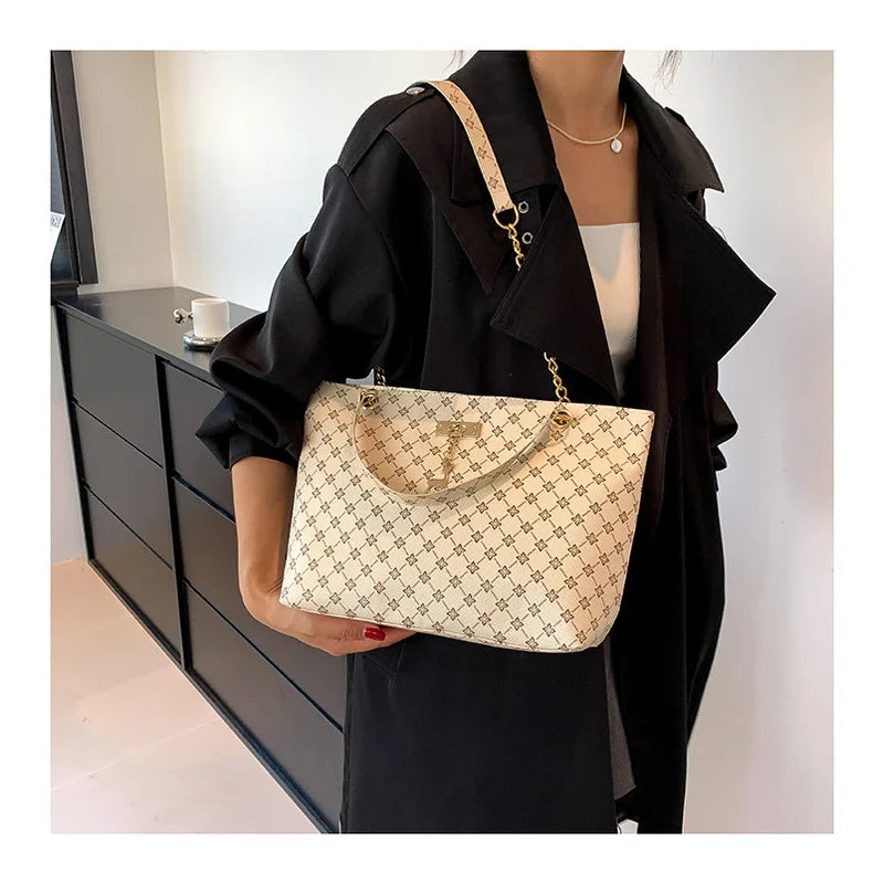 Sac Fourre-Tout Cuir Souple Femme — Grande Capacité Bandoulière Accessoires