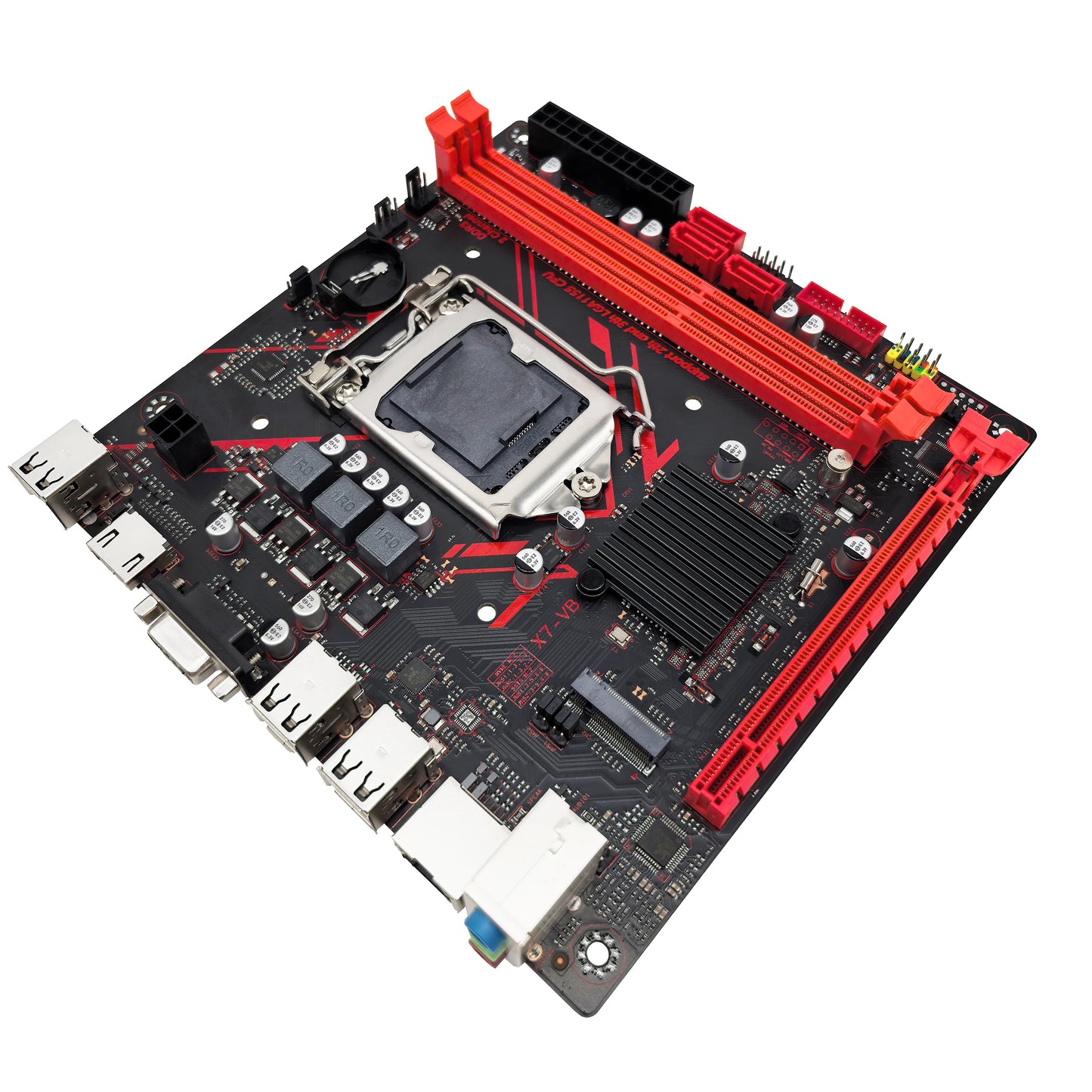 ZSUS H61 carte mère LGA 1155 cartes mères de bureau prenant en charge la RAM DDR3 avec Interface NVME M.2 USB2.0 SATA2.0
