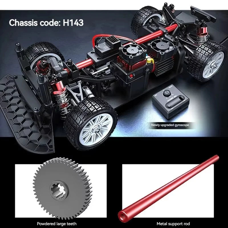 HYPER GO RC MJX 14304 14303 14302 14301 High Speed Drift Car with Gyroscope - Electric Toy for Children, Volkswagen Racing Gift