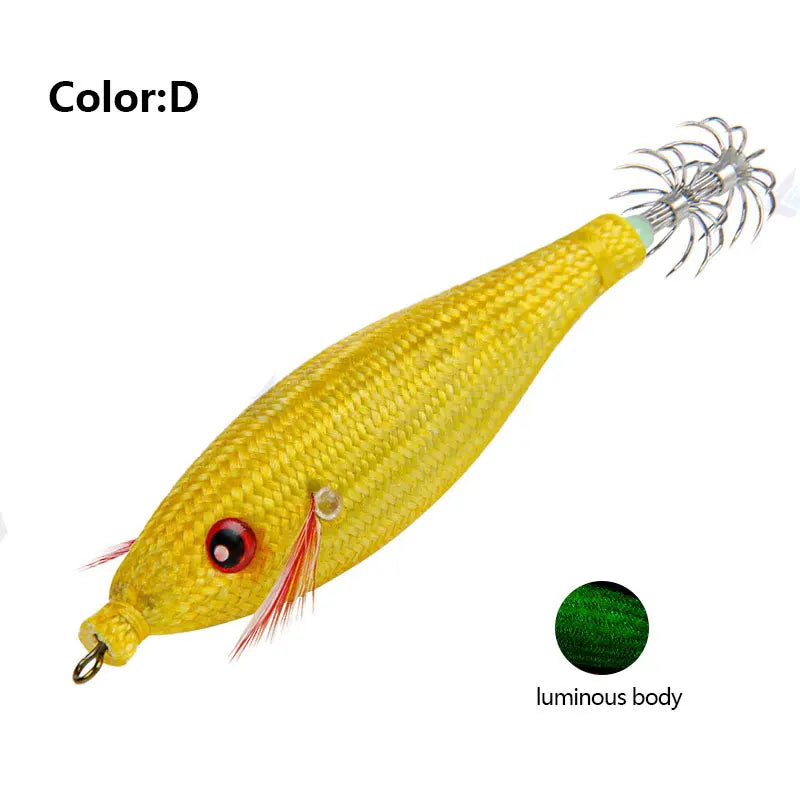Accessoires de pêche 78Mm 10G, gabarit de calmar flottant, leurre de pêche au gabarits, crochet de calmar artificiel en plastique pour outils de pêche en bateau de mer