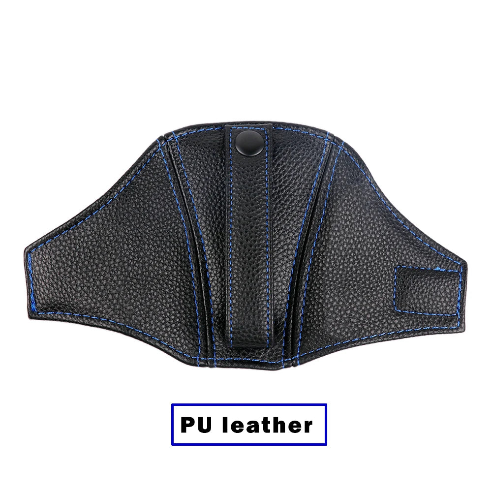 Soporte de cinturón de seguridad de cuero para asiento de cubo de coche de carreras JDM, guía y protector de cinturón