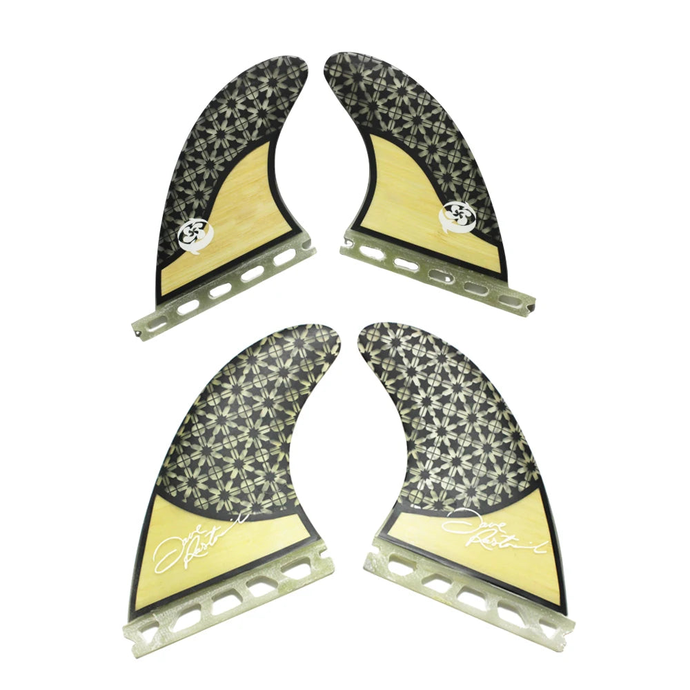 Palmes de surf en carbone et fibre de verre — nid d'abeille, propulseur, haute performance