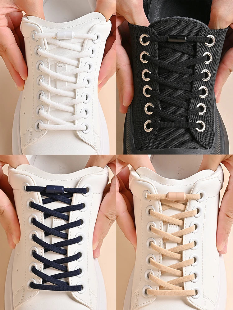 Lacets de chaussures élastiques pour enfants et adultes