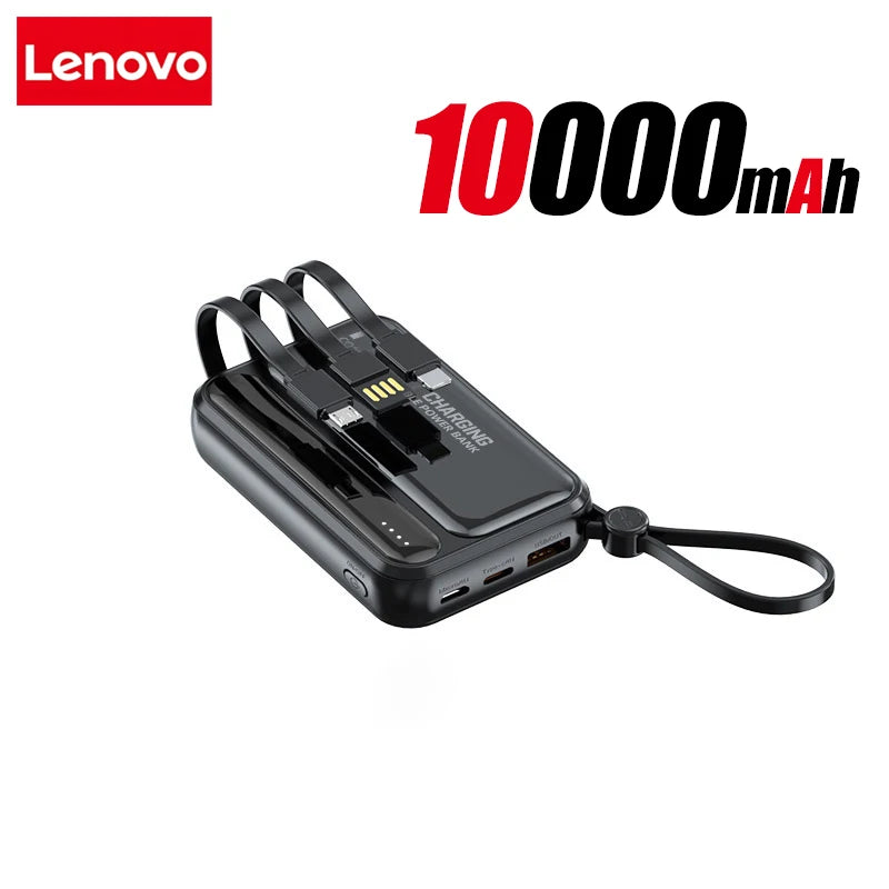 Power Bank 120W grande capacité — 4 câbles intégrés, affichage numérique intelligent, portable