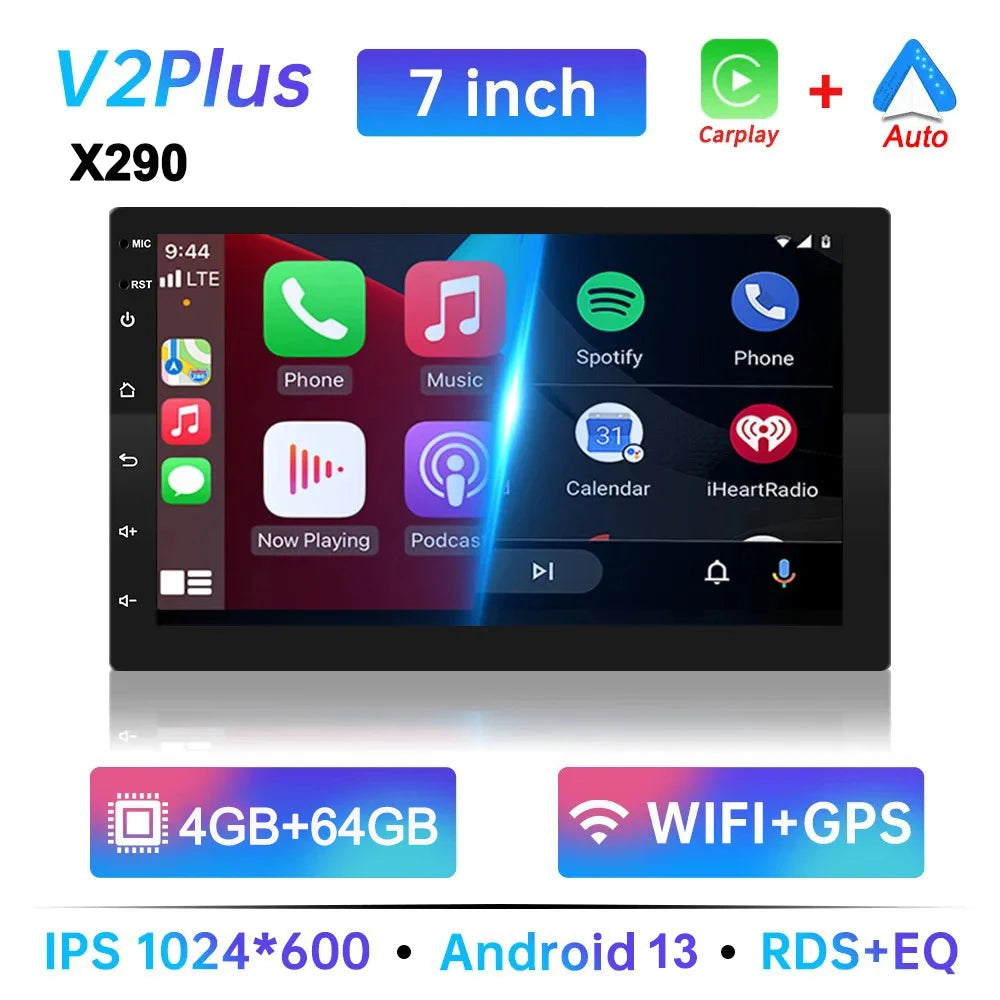 7/9/10 inch Universal Android 13 Car Stereo 64G Android Car Radio 2 Din Car Radio GPS BT Multimedia Center Smart Car Systems