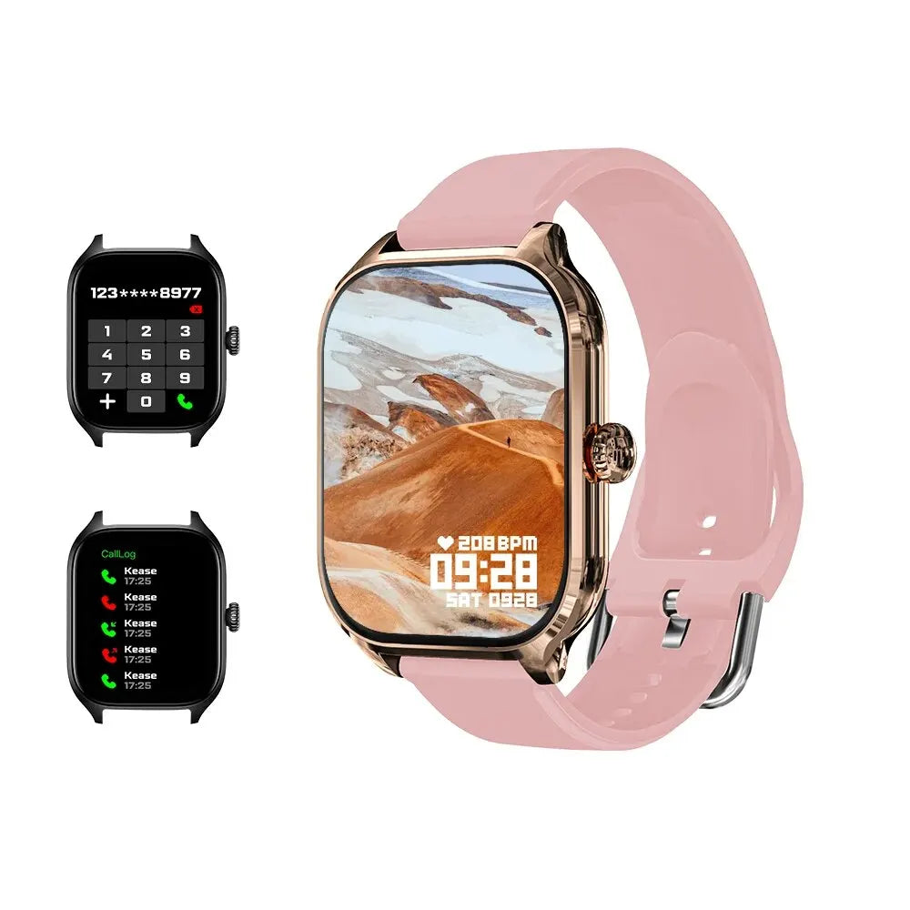 Smartwatch Appels Bluetooth — Calories Fréquence Cardiaque Oxygène Sanguin