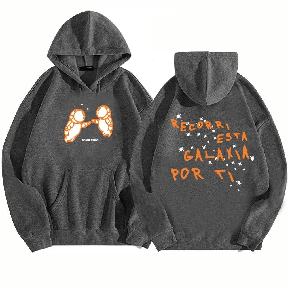 2025 tendencia Ivan Cornejo Mirada sudadera con capucha para mujer, jersey con capucha de rapero de Hip Hop de manga larga, sudadera de cantante