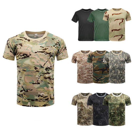 CamSolomon-T-shirt à manches courtes et col rond 3D pour hommes, vêtements de plein air, t-shirts de sport décontractés, mode de rue, été