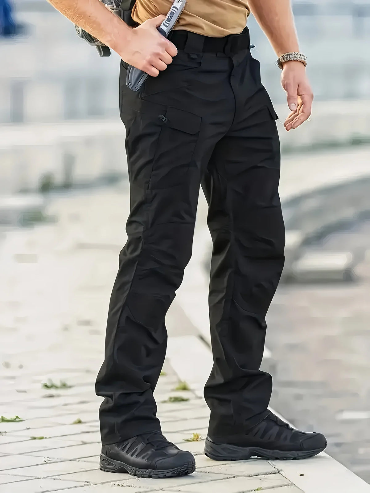 Pantalon Cargo tactique pour hommes, grande taille 6XL, pantalon de sport décontracté en plein air, randonnée pêche, imperméable, multi-poches
