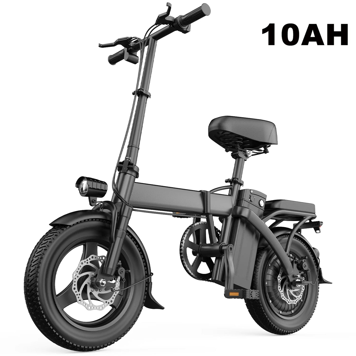 750W Peak Motor Electric Bicycle 48V15AH Removable Lithium Battery Foldable Adult E-bike LCD Display 14-inch Tire Electric Bicycle