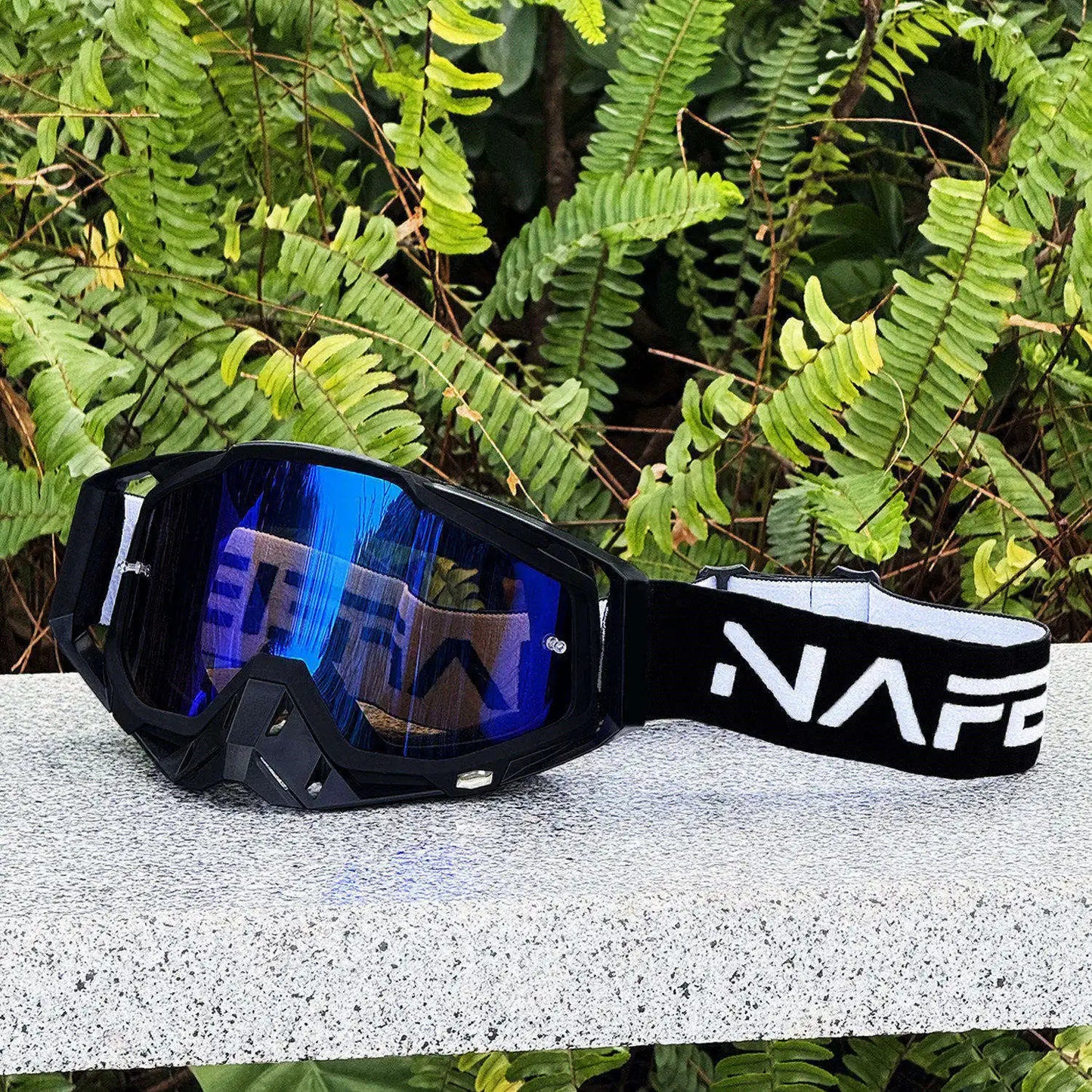 Lunettes de protection NAFEIB coupe-vent tout-terrain anti-poussière enveloppantes pour motocross, VTT, moto tout-terrain, exploration en extérieur, protection pour longs trajets