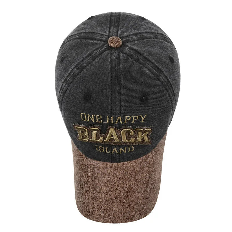 Gorra de béisbol FS Green Brown Letter para hombres, gorra snapback de hip-hop para mujeres, gorra vintage de camionero callejera, gorra de golf de moda