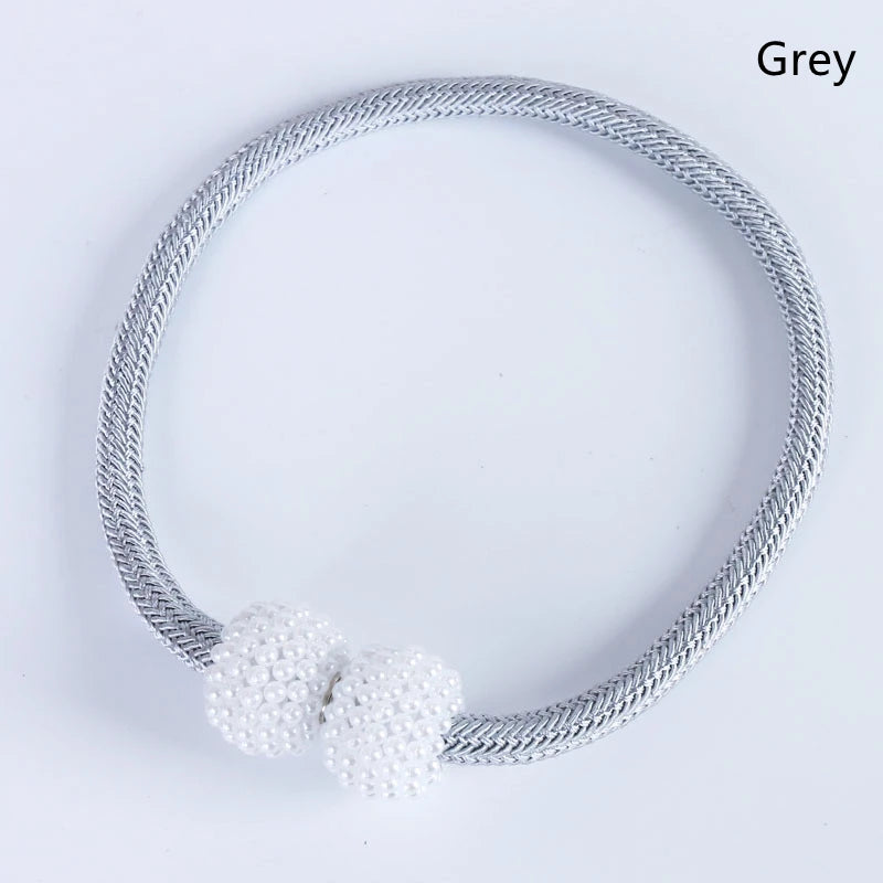 2/4 pièces perle magnétique rideau pince porte-rideau cravate boucle Clips suspendus boule boucle cravate arrière rideau décor accessoires