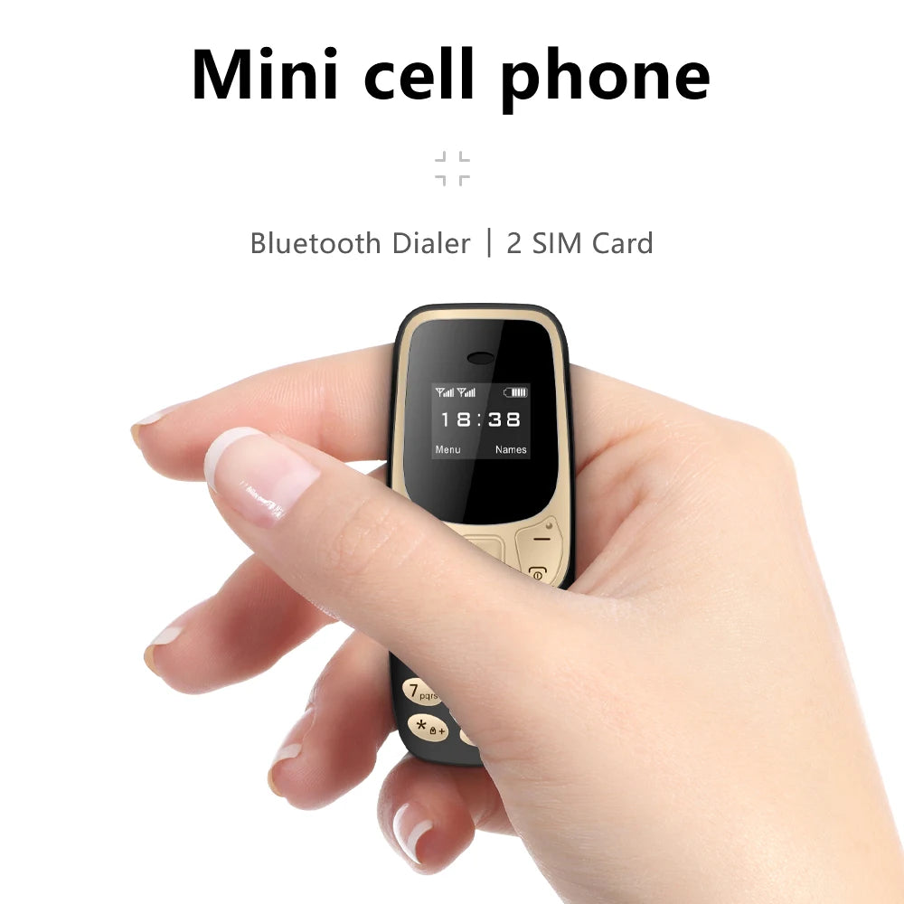 SERVO Petit Téléphone Portable Bluetooth Dialer voix Magique Faible Rayonnement Téléphone Enregistrement D'appel 2/3 SIM GSM Débloqué Mini Téléphone Portable
