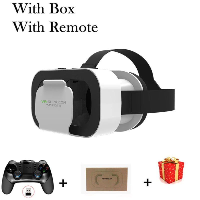Casque VR 3D réalité virtuelle pour smartphone — jumelles, jeu vidéo (v6)