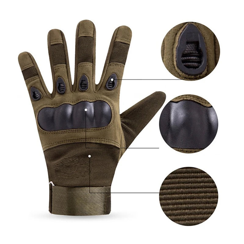 Gants d'équitation tactiques pour les fans militaires, gants de sports de plein air