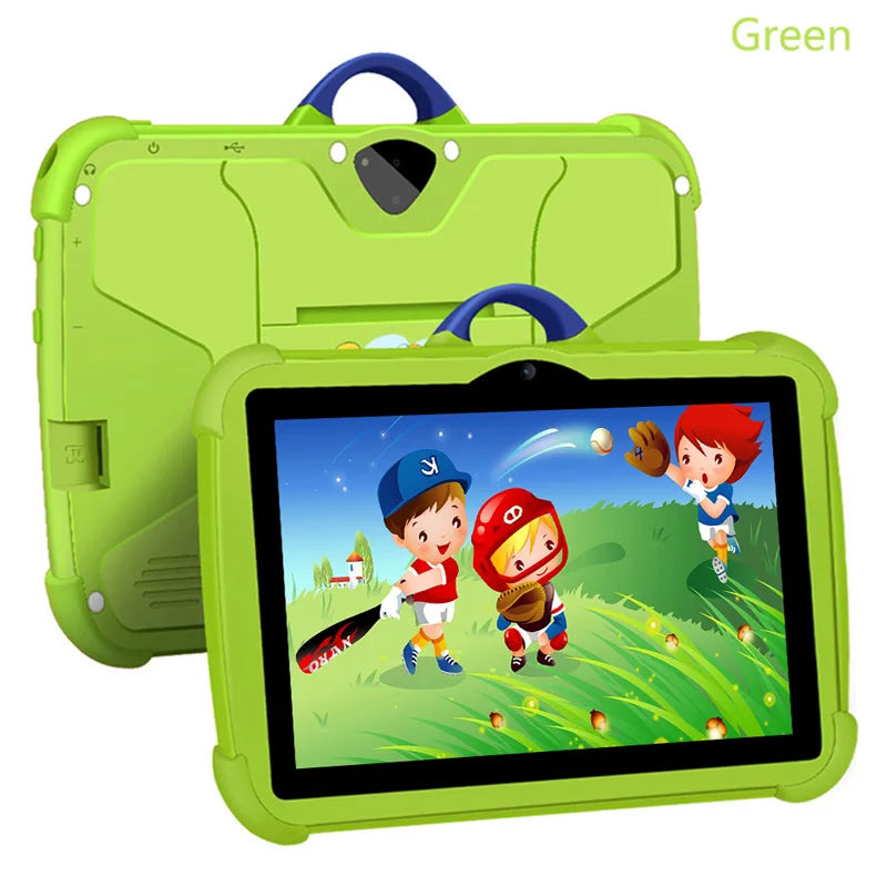 Tablet PC infantil de 7 pulgadas con Android 13 Quad Core 4GB RAM 64GB ROM Aprendizaje educativo Diseño simple barato favorito de los niños
