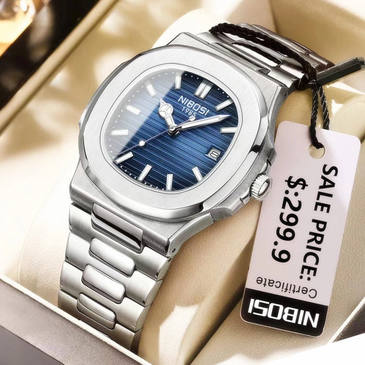 2025 New Luxury Men's Quartz Watches 30M Waterproof Automatic Date Stainless Steel Men's Watch Sport Chronograph Watch for Men Clock