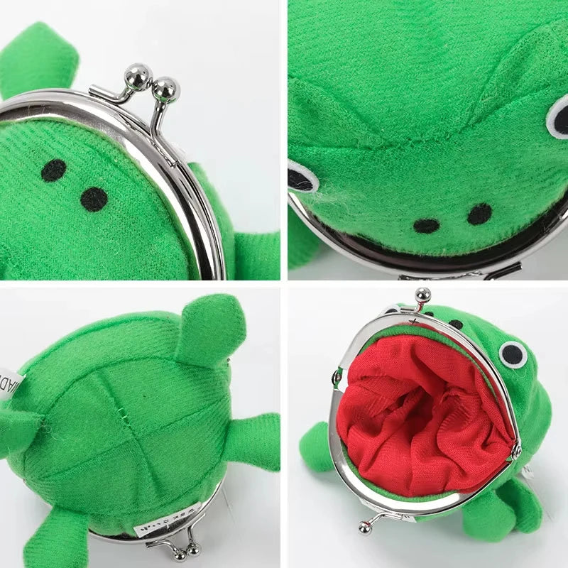 Sac à Main Grenouille Peluche Anime — Baiser Serrure Drôle Jeu de Rôle