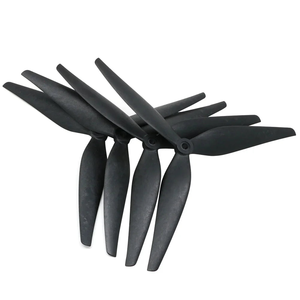 2 pares HQProp 10X5X3 9X5X3 10X4.5X3 1050 1045 9050 Hélice de nailon reforzado con carbono negro de 10 pulgadas 9 pulgadas y 3 palas para Dron RC FPV