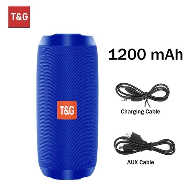 Haut-parleur Bluetooth portable TWS sans fil — double basse, FM, AUX, carte TF, camping, extérieur