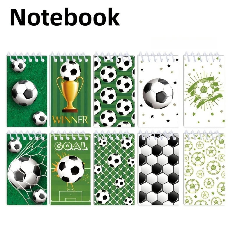 Pack Cadeau Papeterie Thème Football 10 Pièces — Carnet, Porte-clés, Stylo & Sac Cadeau