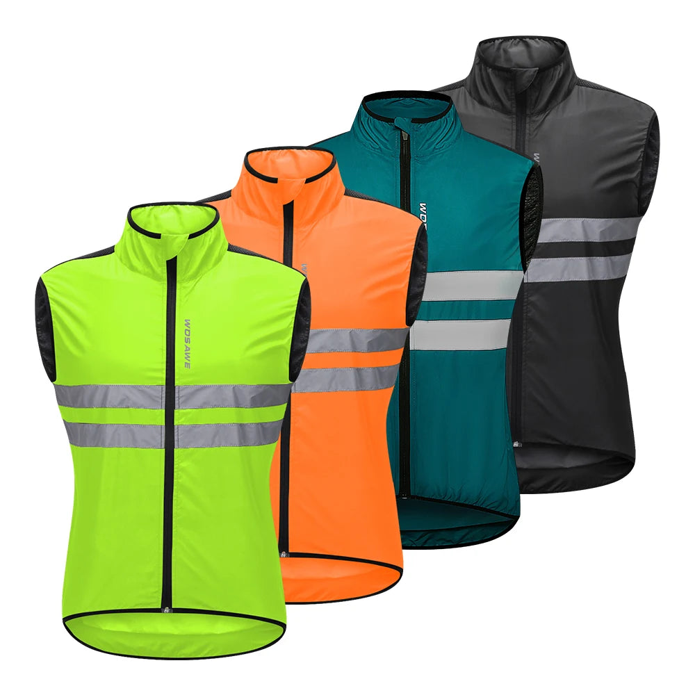 Gilet de cyclisme coupe-vent sans manches — automne, VTT, vélo, léger, respirant
