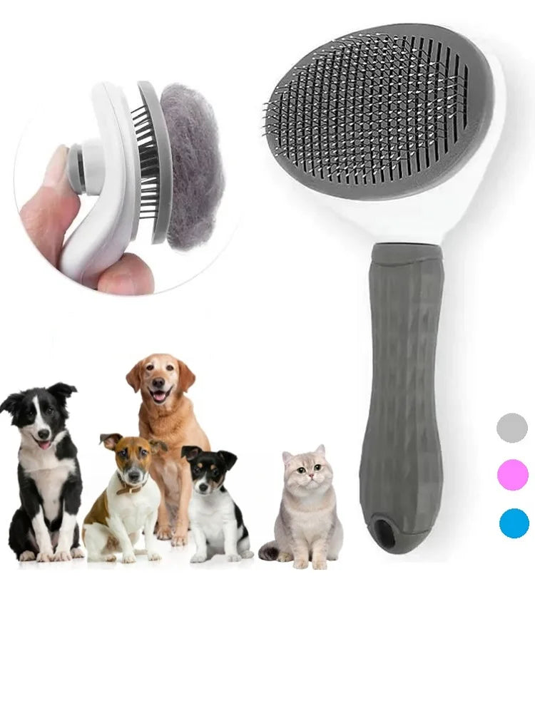 Peigne autonettoyant pour animaux de compagnie, brosse pour chat, épilation pour animaux de compagnie SlUNICEF, brosses de toilettage pour chats, accessoires pour chiens