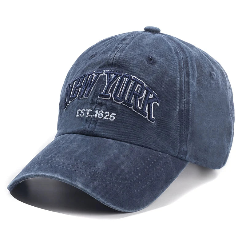 Gorra de béisbol de algodón lavado New York para hombres y mujeres, gorras snapback, gorras de béisbol, protección solar, CasVentajas, gorra de papá, gorra para exteriores, 2024