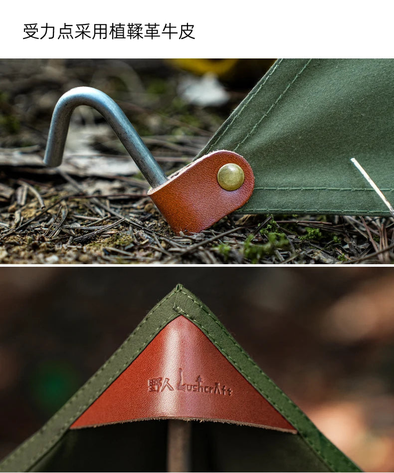 BUSHCRAFT Wind Blocker TC Cotton MINI Windsheild Bushcraft Pare-brise de poêle triangulaire – pour la cuisine en plein air