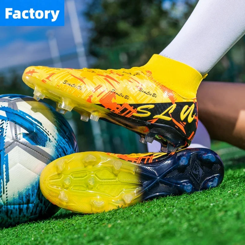 Chaussures de Football Homme Crampons AG Professionnels — Ultralégers & Imperméables