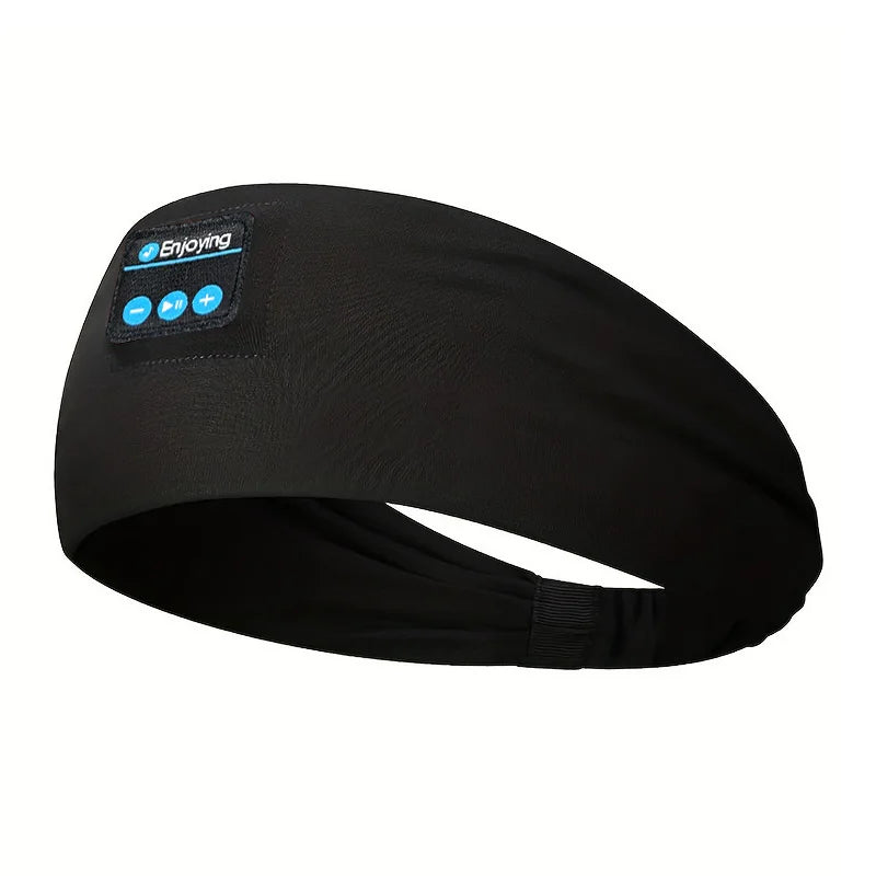 Bandeau Bluetooth sans fil, écouteurs de couchage, écouteurs de sport/casquette de musique avec haut-parleurs stéréo HD, masque pour les yeux pour côté Sl