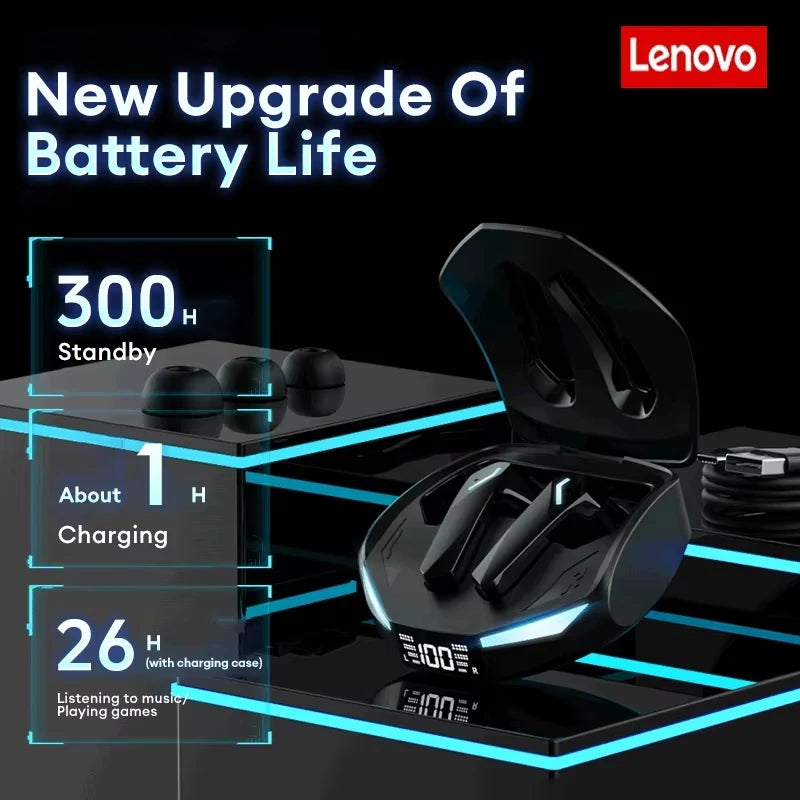 Écouteurs Bluetooth 5.4 sans fil — affichage LED numérique, étanche, faible latence, jeu