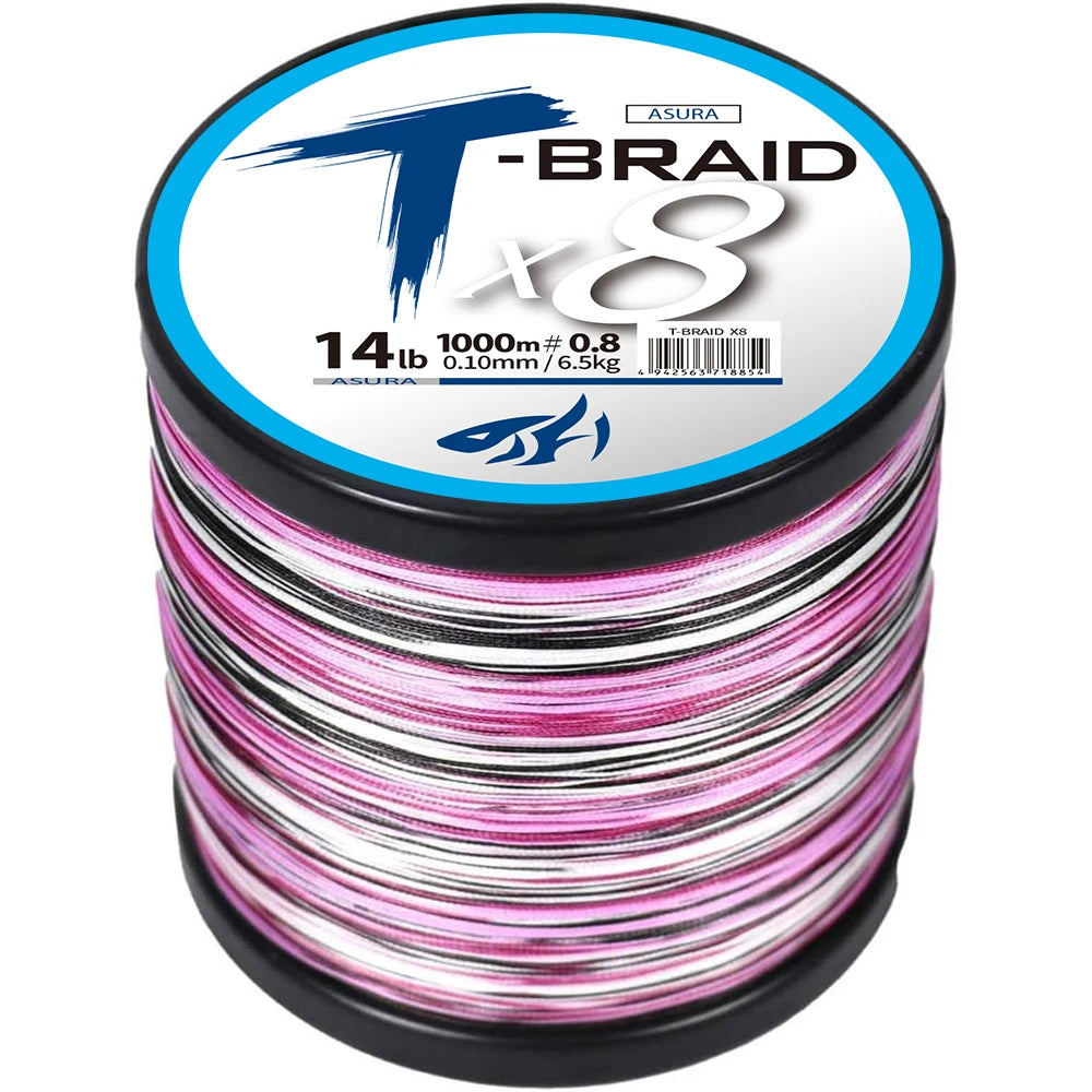 ThornsLine X8 mise à niveau tresse ligne de pêche Super forte 8 brins Multifilament PE ligne 300-1000M ligne tressée tout pour carpe de poisson