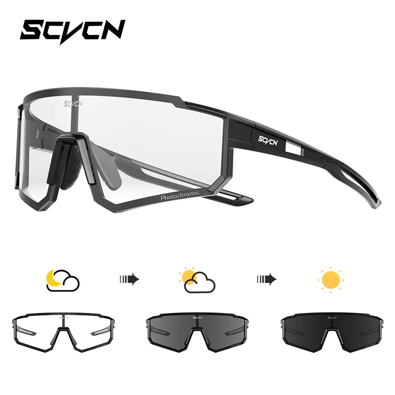 SCVCN nuevas gafas de sol para ciclismo al aire libre, gafas de bicicleta MTB para hombres, deportes, escalada, pesca, ciclismo UV400 para mujeres