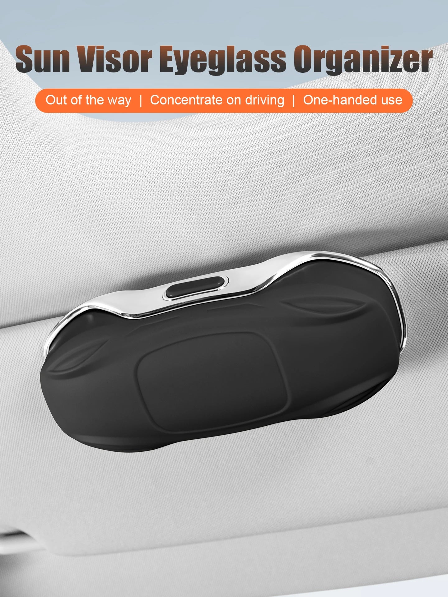 Porte-lunettes de soleil pour voiture, boîte à lunettes de voiture, pare-soleil, boîte de rangement en ABS, anti-rayures, protection des lunettes, accessoires intérieurs de voiture