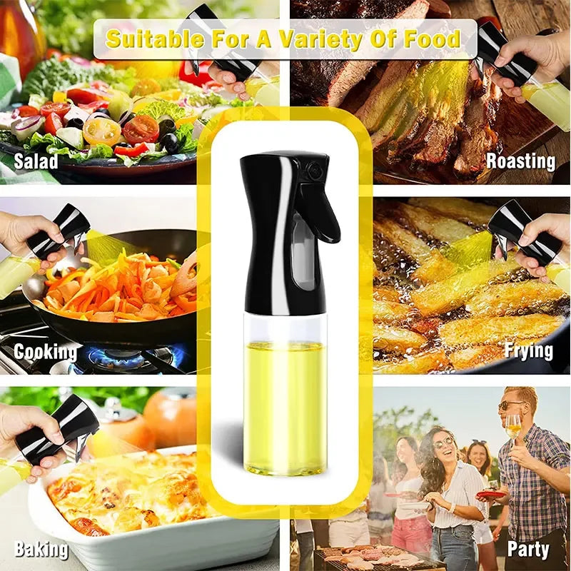 Bouteille de pulvérisation d'huile d'olive pour barbecue, pulvérisateur d'huile d'olive en plastique, bouteille vide, bouteille de vinaigre ou brosse à huile, 200/300/500ml