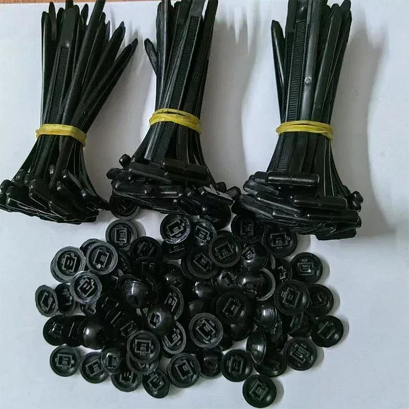 Hebilla de amarre de cable fija a través del núcleo, hebilla de amarre de cable para clavo, guardabarros, revestimiento interior del guardabarros, hebilla de maletero