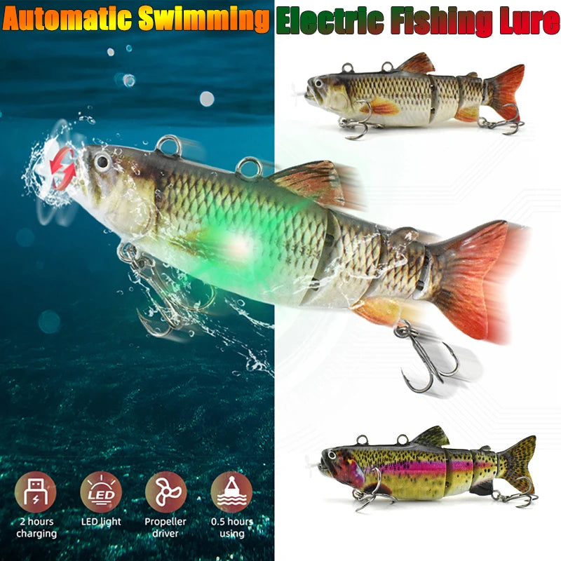 Leurre de Pêche Robot Électrique — Nage Automatique Haute Attraction