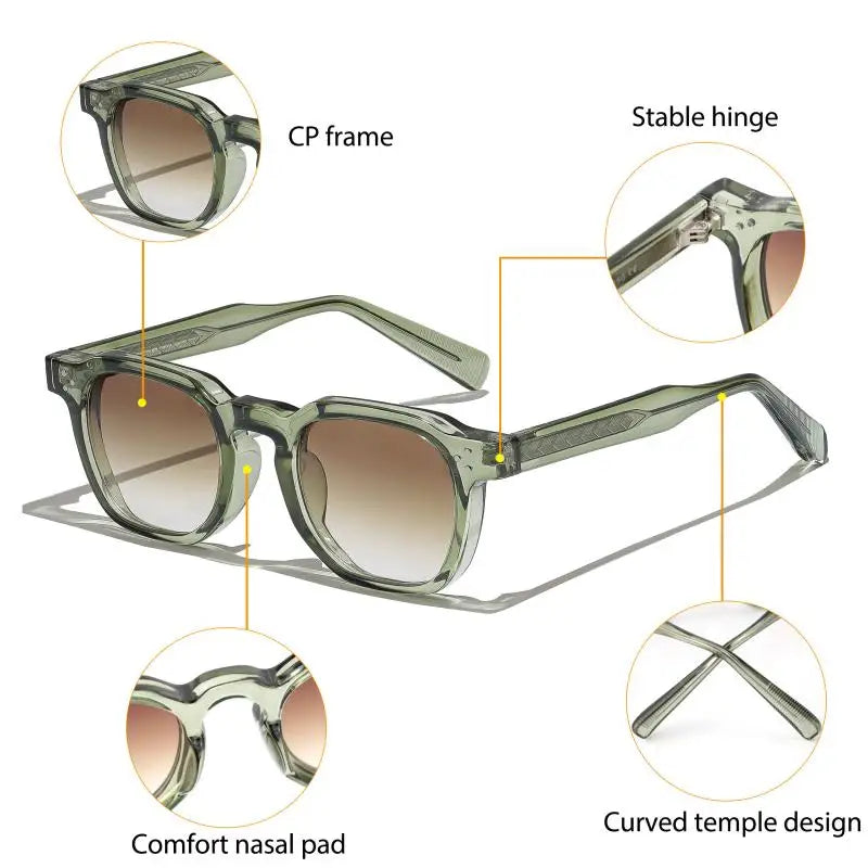 1/2/3 pièces en gros nouveau carré rétro lunettes De Soleil hommes mode Punk lunettes De Soleil femmes lunettes De Voyage Lunette De Soleil Femme UV400