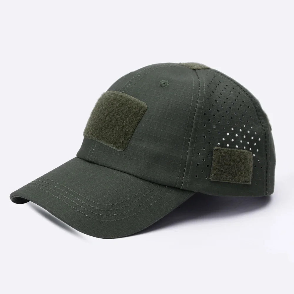 Casquette de baseball camouflage respirante, chapeau de protection solaire pour sports de plein air, chasse, randonnée, camping, pêche