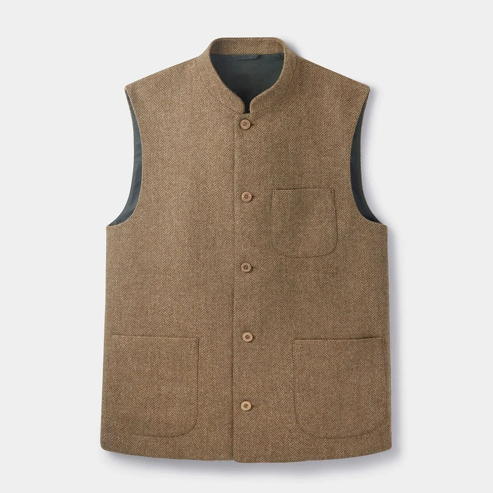 Gilet élégant à chevrons pour hommes, gilets pour hommes, gilet imbibé, olympiques de travail décontractés