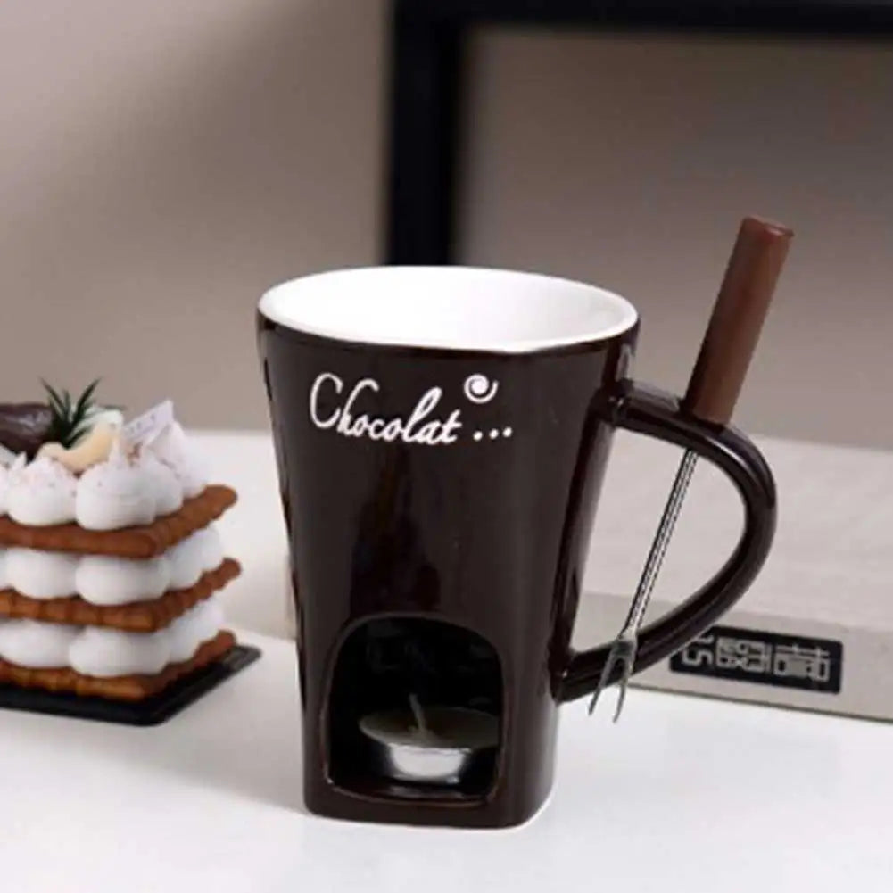Tasse à Fondue au Chocolat 130ml — Bol Dégustation Dessert Original